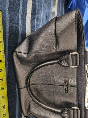 Kate Spade Bag Womens Silver Gray Metallic Pebbled Leather Tote Handbag